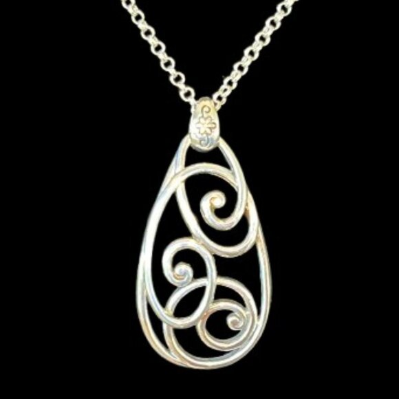 Brighton RETIRED ‘Rock N Scroll’ Pendant Necklace - LNC - Picture 3 of 6